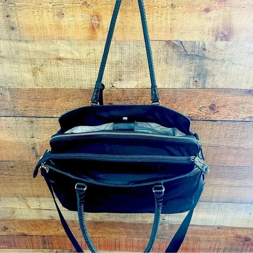 NWOT Brighton Nylon/Leather Maxwell Smart Tote